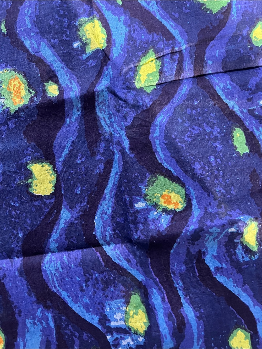 NWOT Musee O’Dorsay Van Gogh “Starry Night” inspired 100% cotton scarf - Picture 2 of 6